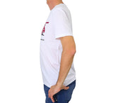 EQUIPE 55 t-shirt uomo cotone manica corta UTE 535 MUTTLEY BIANCO estate 2024