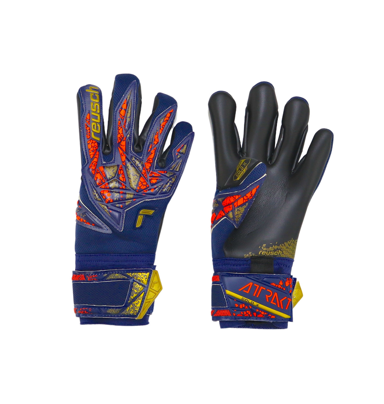 REUSCH guanti portiere gara ATTRAKT GOLD X 5470945 4411 BLU marzo 2024