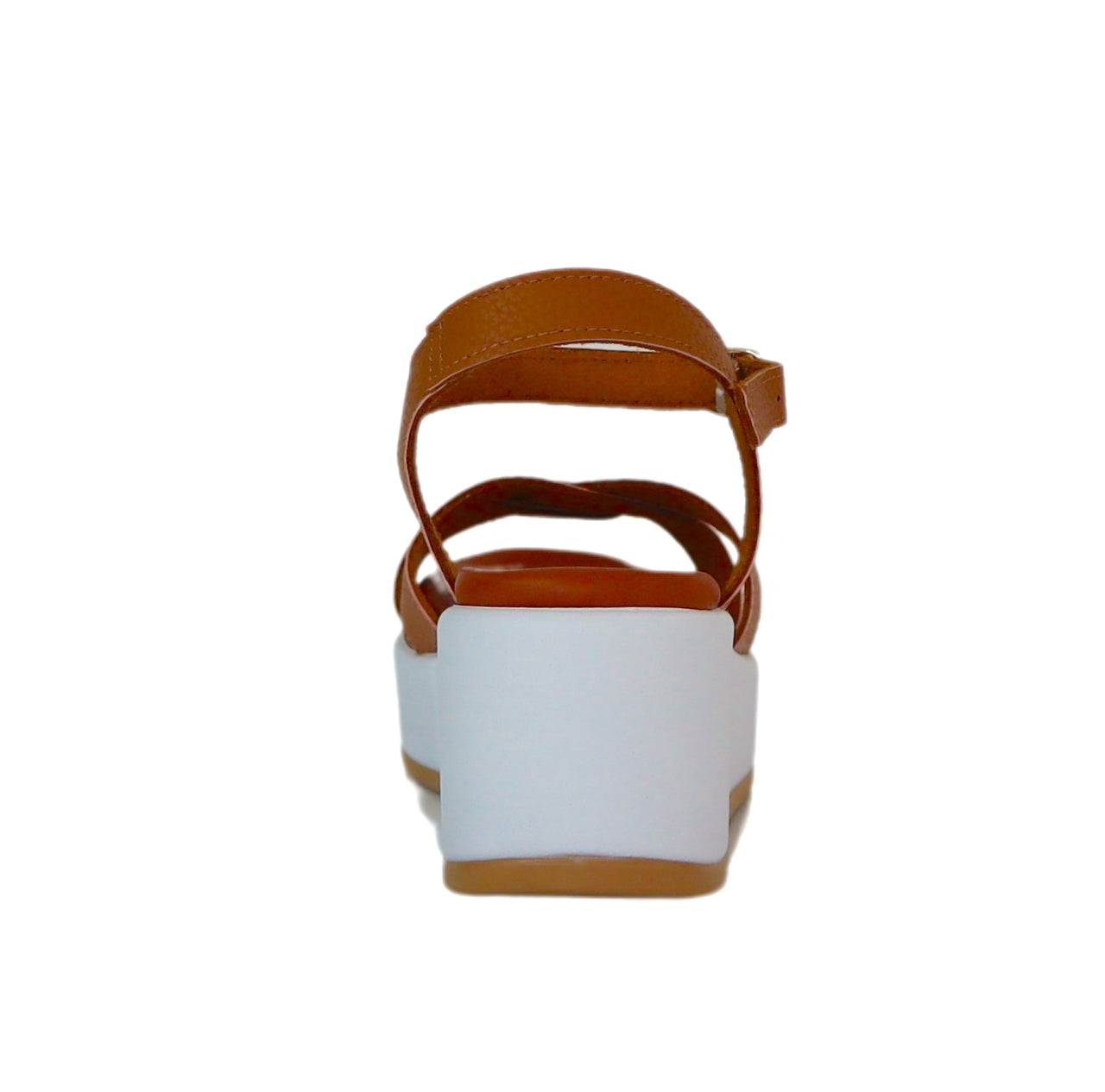 CAFèNOIR sandali donna pelle zeppa cm.6 C1HF8082 M007 CUOIO BIANCO estate 2024