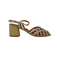 Thumbnail for CAFèNOIR sandali donna tacco 6 microfibra strass C1LN9001 M005 TAUPE estate 2025