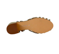 Thumbnail for CAFèNOIR sandali donna tacco 6 microfibra strass C1LN9001 M005 TAUPE estate 2025