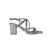 Thumbnail for MENBUR sandali donna glitter tacco largo 6 24825 0009 ARGENTO estate 2024