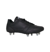 Thumbnail for RYAL scarpe calcio artigianali a 6 tacchetti avvitabili vitello REAL SG NERO