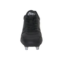 Thumbnail for RYAL scarpe calcio artigianali a 6 tacchetti avvitabili vitello REAL SG NERO