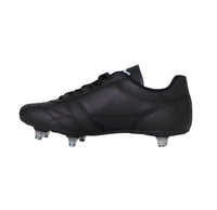 Thumbnail for RYAL scarpe calcio artigianali a 6 tacchetti avvitabili vitello REAL SG NERO