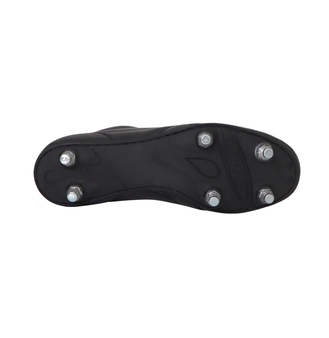 RYAL scarpe calcio artigianali a 6 tacchetti avvitabili vitello REAL SG NERO