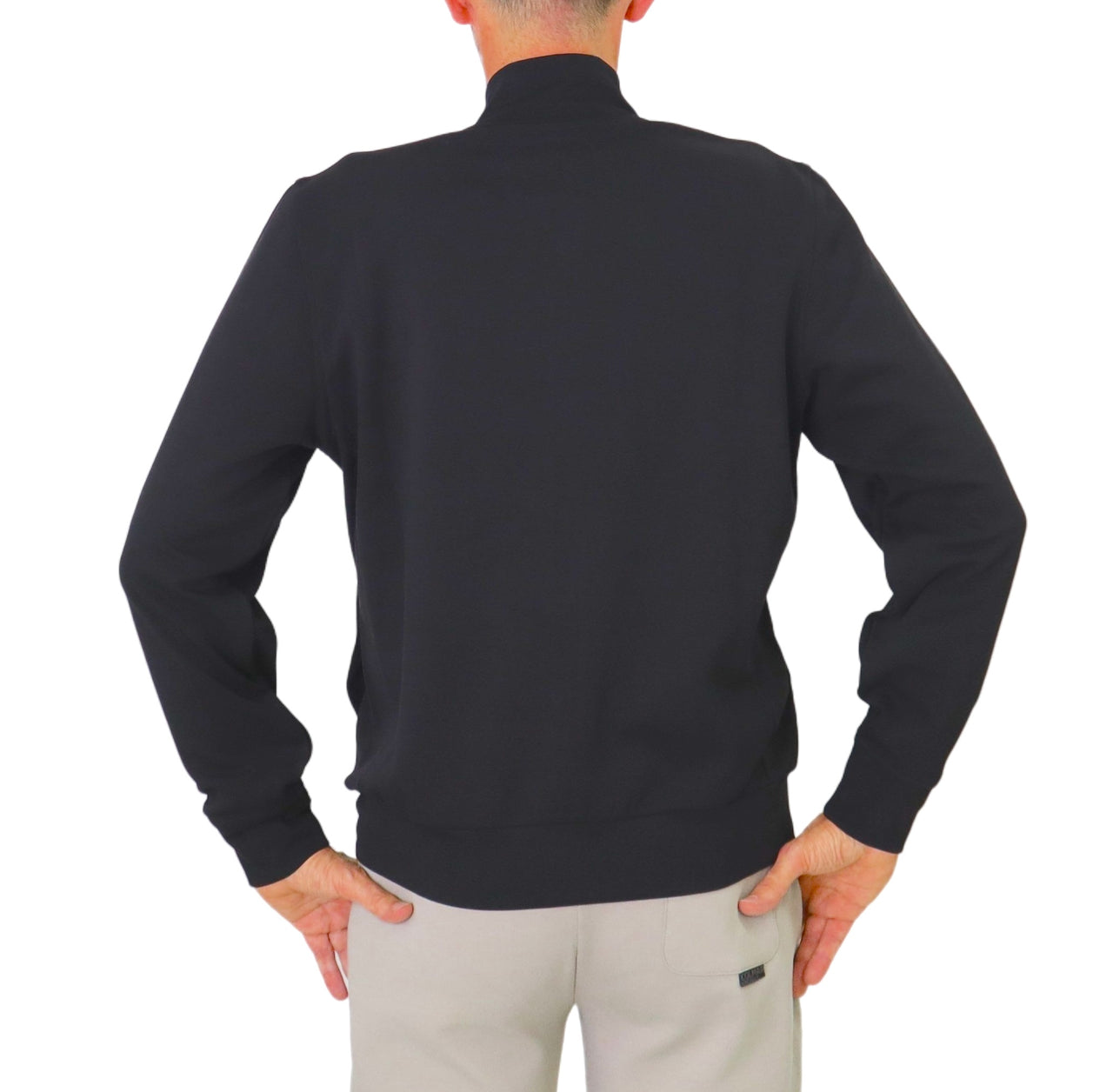 COLMAR felpa uomo full zip cotone 6280 3YV COUNTED 99 NERO inverno 2024