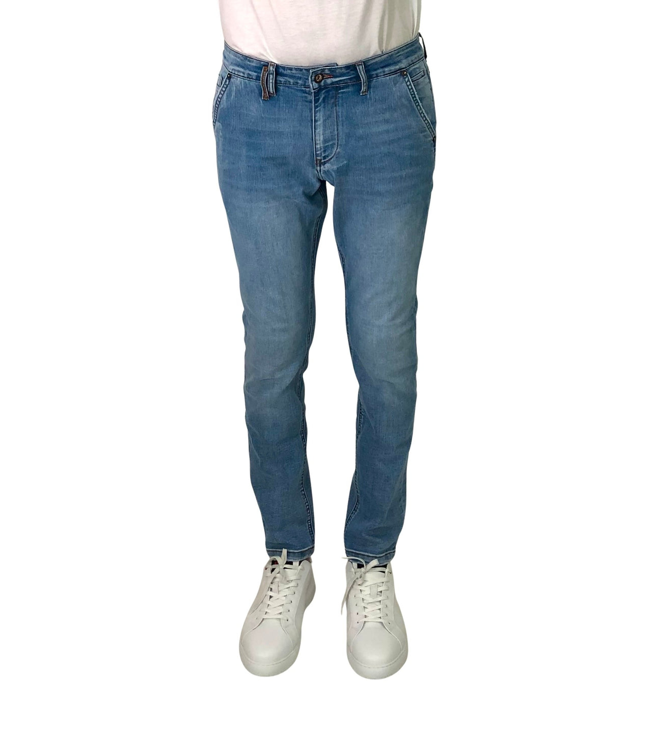 TAKE TWO pantaloni uomo jeans slim JACK ONE DENIM UK04002 BLU CHIARO estate 2026