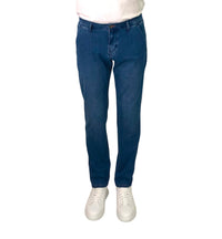 Thumbnail for TAKE TWO pantaloni uomo jeans slim chino SHIRO DENIM UK04009 BLU MEDIO SCURO estate 2026