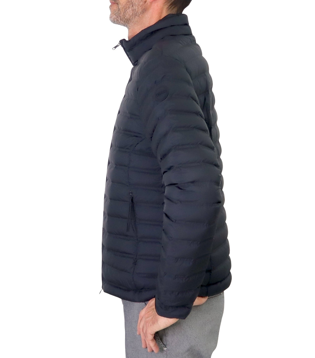 COLMAR giubbino uomo piuma leggero corto 1215 6YN UNDERSCORE 99 NERO estate 2025