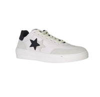 Thumbnail for 2STAR scarpe sneaker uomo low pelle 2SU4501 221 BIANCO GRIGIO inverno 2024