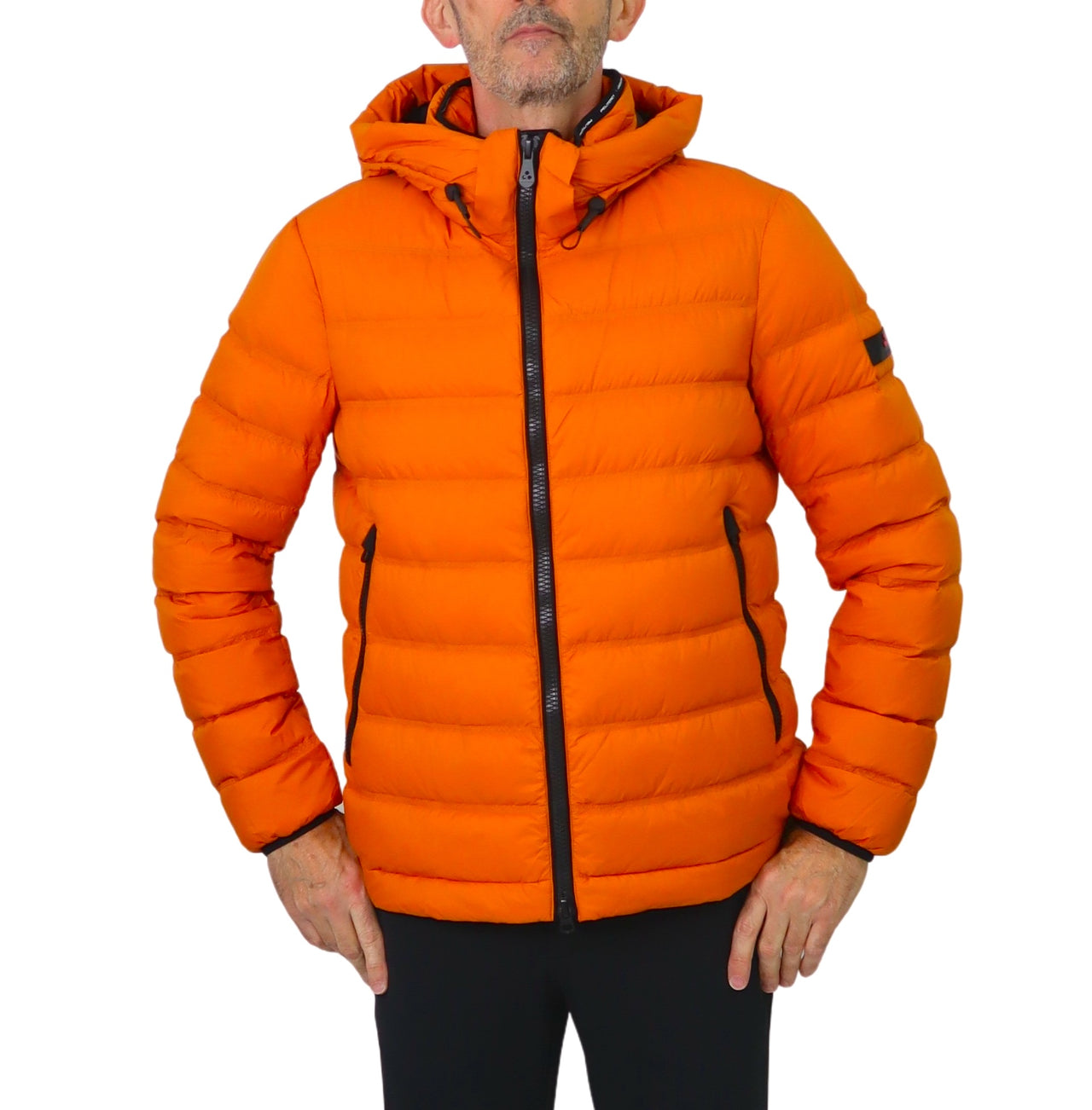 PEUTEREY giubbotto uomo corto piumino BOGGS CJ 03 PEU521201181778 033 ARANCIONE inverno 2024