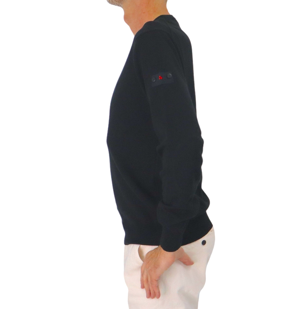 PEUTEREY maglione uomo girocollo EXMOOR 06 PEU523999011919 NER NERO inverno 2024