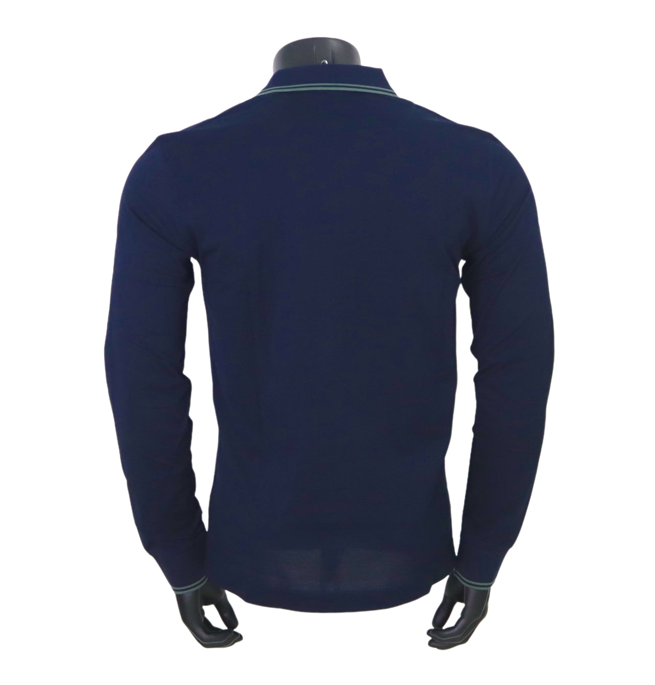 HARMONT&BLAINE polo uomo manica lunga cotone LNM008 021148 801 BLU estate 2025