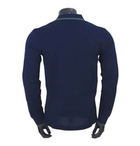 Thumbnail for HARMONT&BLAINE polo uomo manica lunga cotone LNM008 021148 801 BLU estate 2025