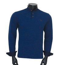 Thumbnail for HARMONT&BLAINE polo uomo manica lunga cotone LRM401 021779 836 BLU inverno 2024