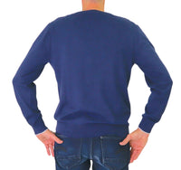 Thumbnail for SHOCKLY maglione uomo scollo v cotone CASH V 9M6722 BLU CHIARO inverno 2024