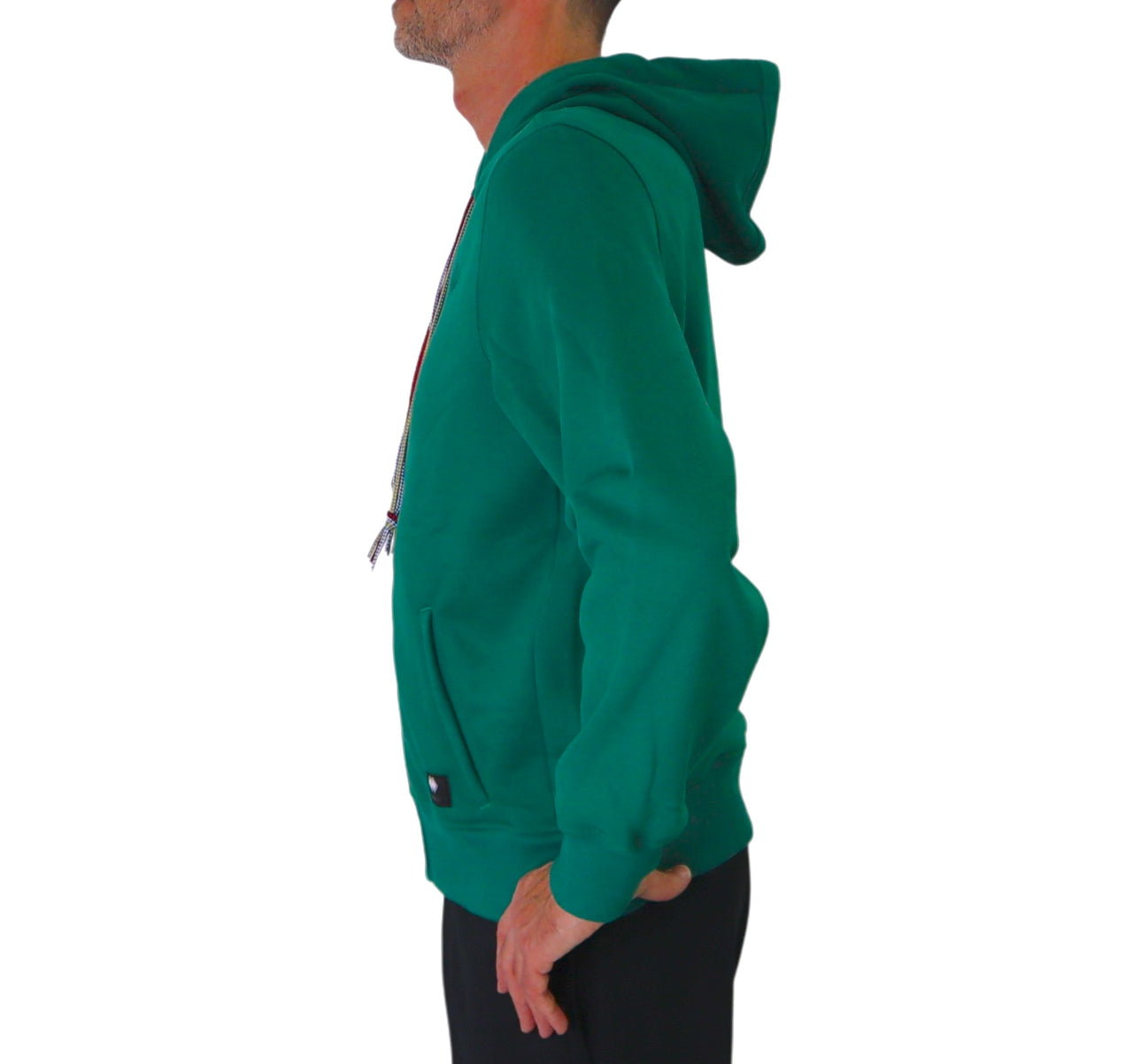 ERREA' REPUBLIC felpa uomo cappuccio zip GFX R30G0J0Z80340 VERDE inverno 2024