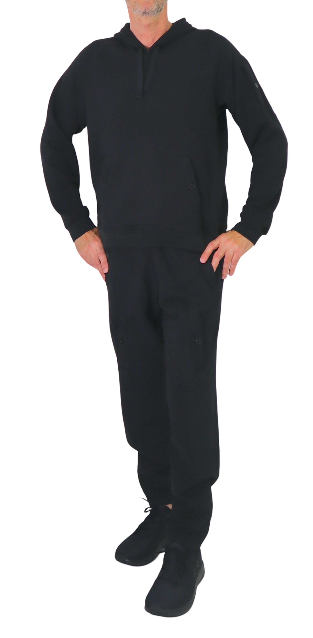 ERREA' REPUBLIC pantaloni tuta uomo cotone ESSENTIAL R30P0R0Z00120 NERO inverno 2024