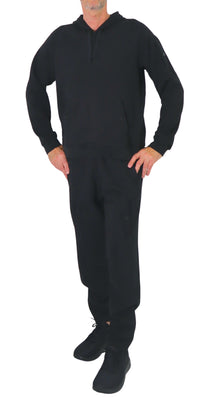 Thumbnail for ERREA' REPUBLIC pantaloni tuta uomo cotone ESSENTIAL R30P0R0Z00120 NERO inverno 2024