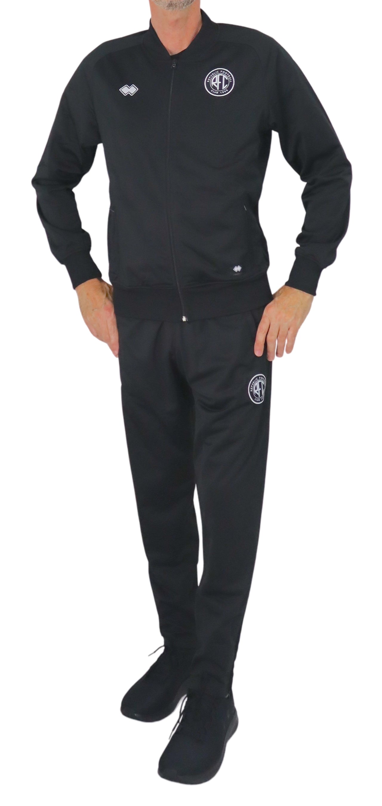 ERREA' REPUBLIC pantaloni tuta uomo poliestere SOCCER R30P0B0Z00120 NERO inverno 2024
