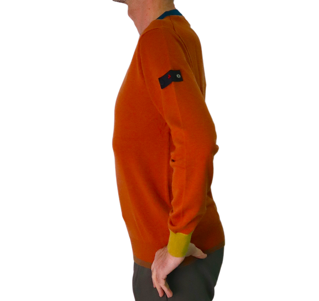 PEUTEREY maglione uomo girocollo NEW MARLON PEU524199011947 033 ARANCIO inverno 2024