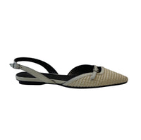 Thumbnail for CAFèNOIR sandali donna slingback tacco basso a punta C1ED9014 W059 PANNA estate 2025