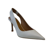 Thumbnail for CAFèNOIR sandali donna slingback pelle punta tacco 70 C1NA4022 W059 PANNA estate 2025