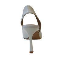 Thumbnail for CAFèNOIR sandali donna slingback pelle punta tacco 70 C1NA4022 W059 PANNA estate 2025