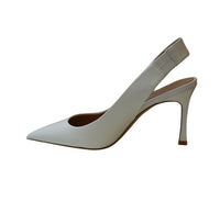 Thumbnail for CAFèNOIR sandali donna slingback pelle punta tacco 70 C1NA4022 W059 PANNA estate 2025