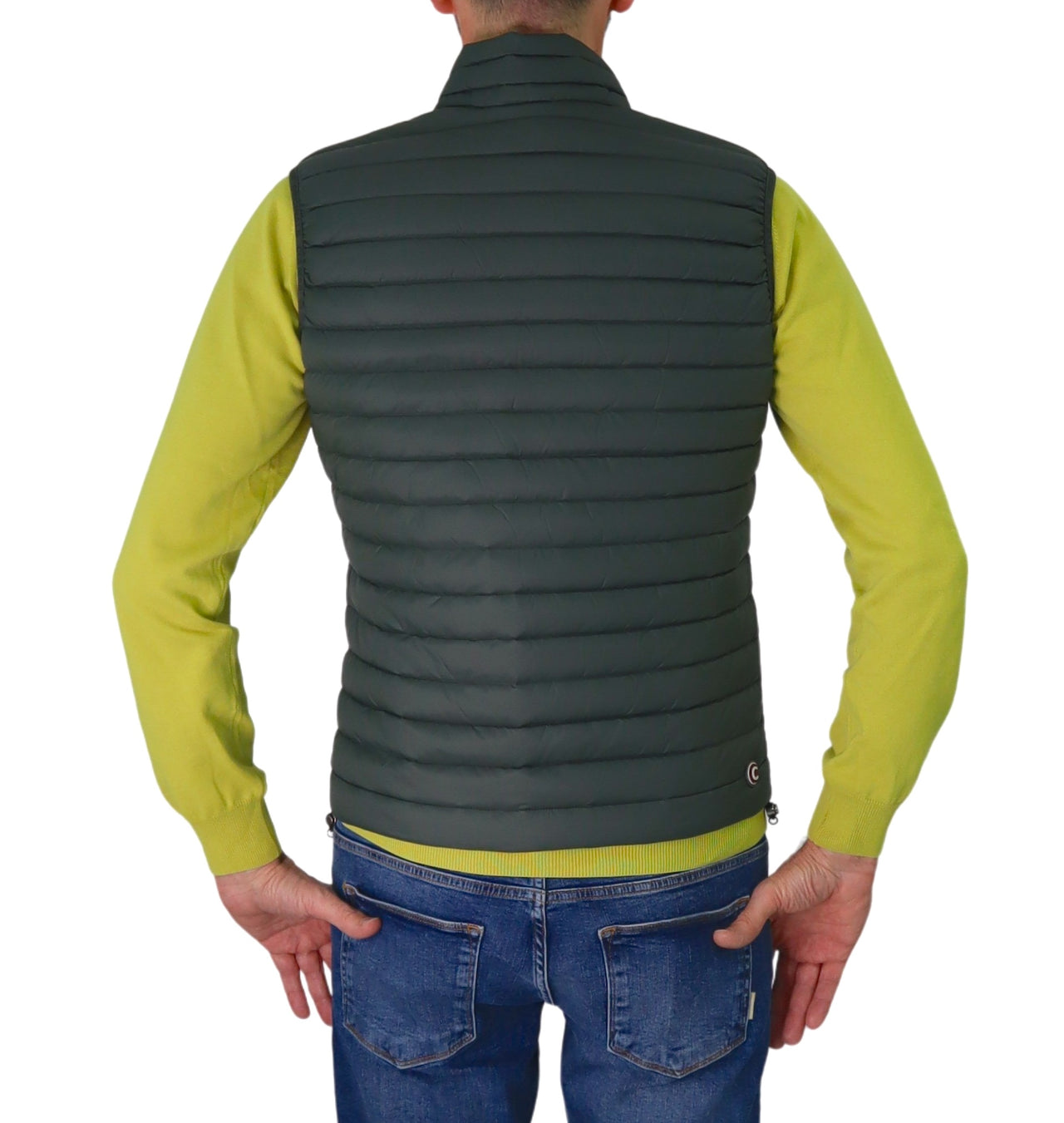COLMAR gilet uomo smanicato piuma leggero 1278R 8VX REPUNK 382 VERDONE estate 2025