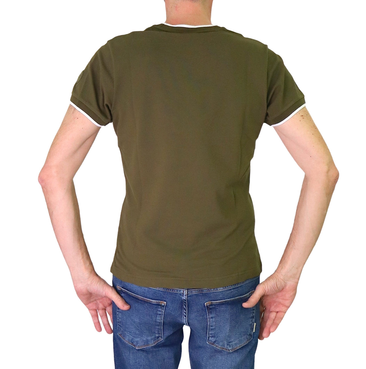 COLMAR t-shirt uomo cotone girocollo manica corta 7506R 4SH MONDAY 720 VERDE estate 2025