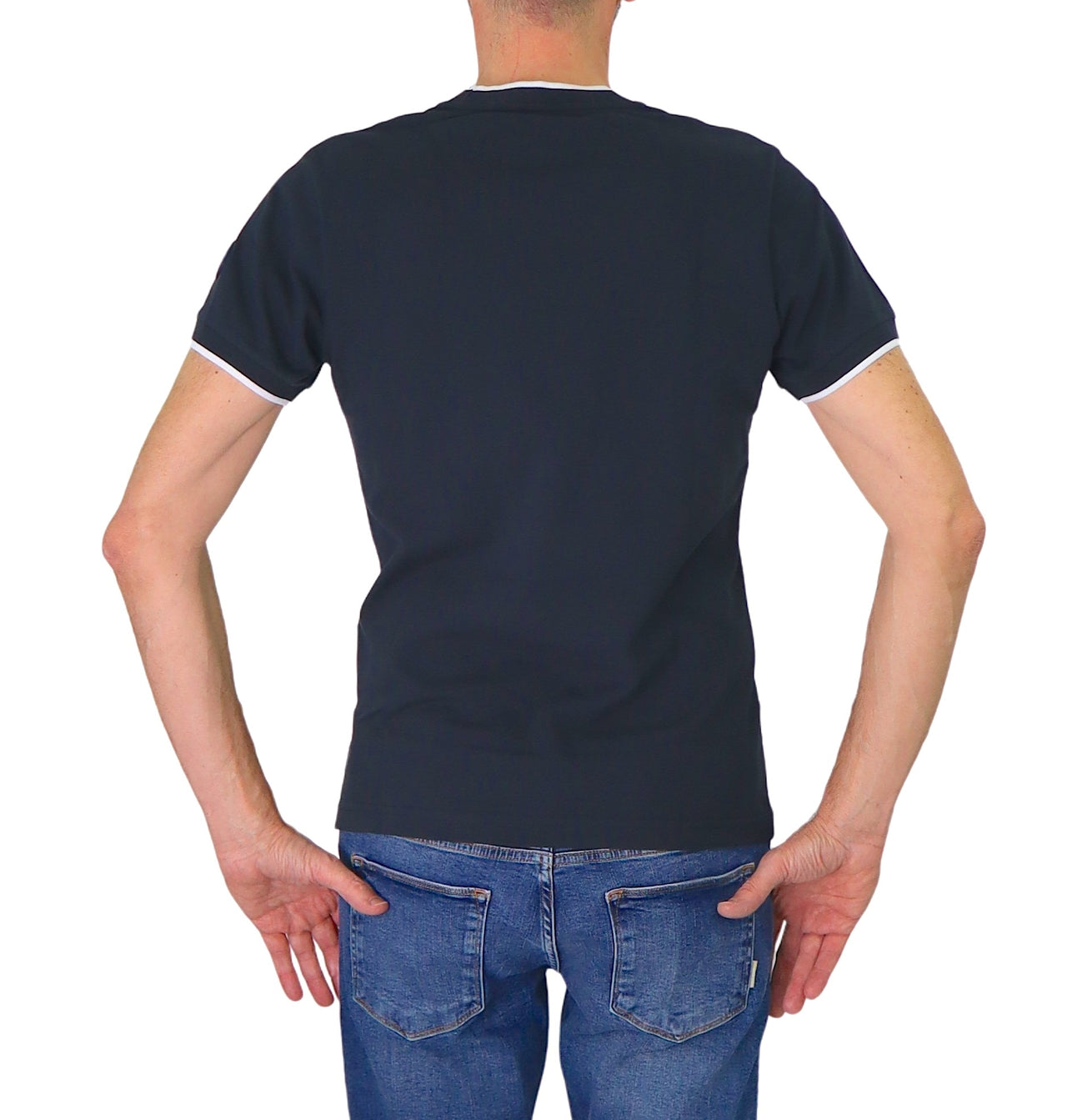 COLMAR t-shirt uomo cotone girocollo manica corta 7506R 4SH MONDAY 68 BLU estate 2025