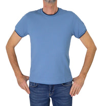 Thumbnail for COLMAR t-shirt uomo cotone girocollo manica corta 7506R 4SH MONDAY 202 CELESTE estate 2025