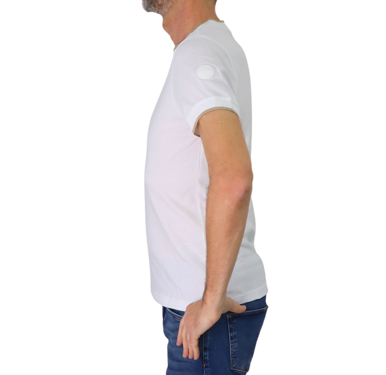 COLMAR t-shirt uomo cotone girocollo manica corta 7506R 4SH MONDAY 01 BIANCO estate 2025
