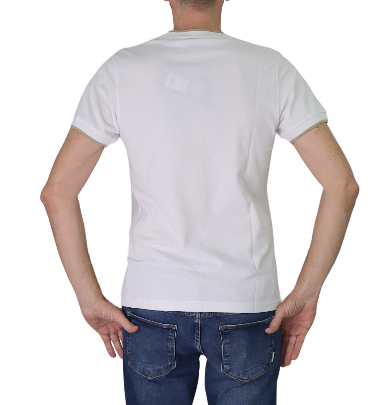 COLMAR t-shirt uomo cotone girocollo manica corta 7506R 4SH MONDAY 01 BIANCO estate 2025