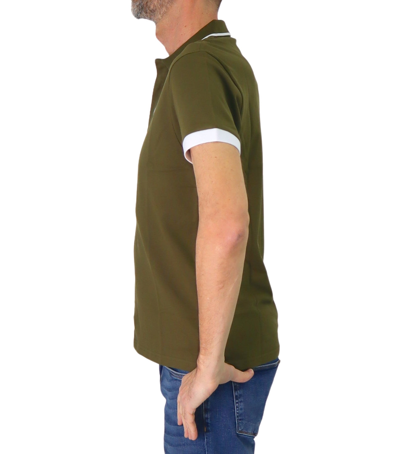 COLMAR polo uomo manica corta cotone 7687 4SH MONDAY 720 VERDE MILITARE estate 2025