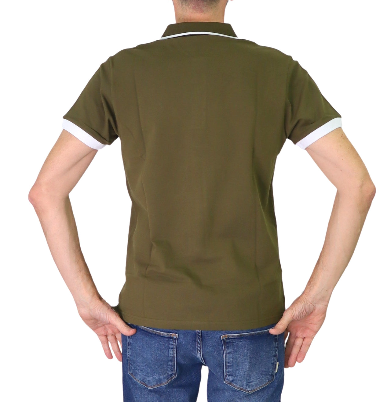 COLMAR polo uomo manica corta cotone 7687 4SH MONDAY 720 VERDE MILITARE estate 2025