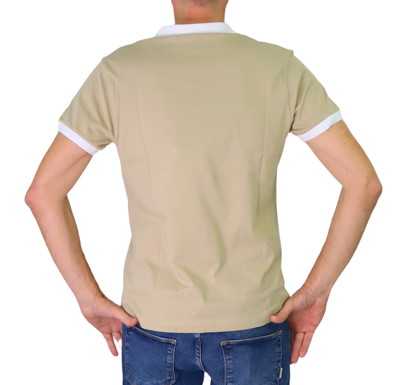 COLMAR polo uomo manica corta cotone supima 7679R 1YE DELL 711 BEIGE estate 2025