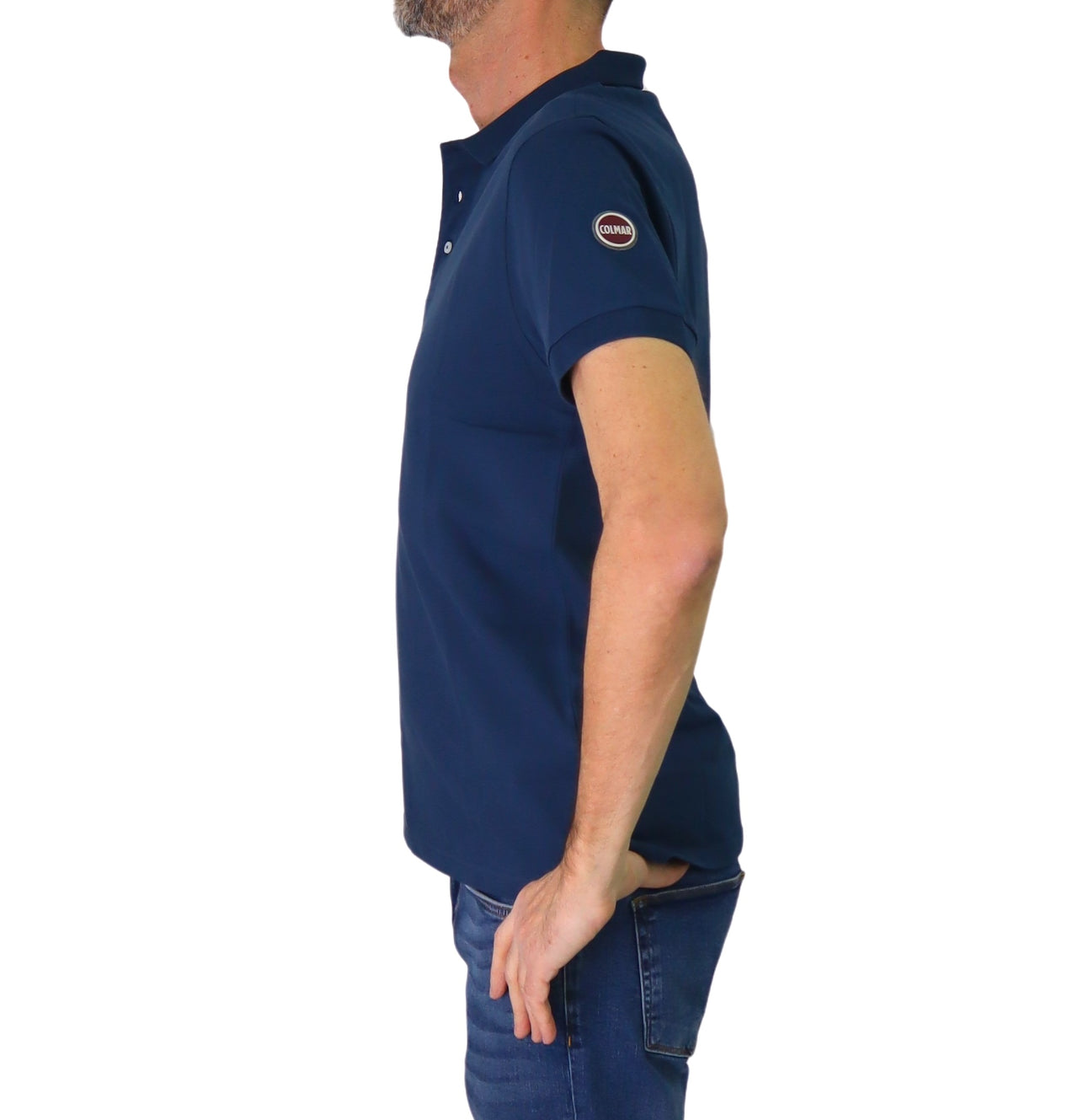 COLMAR polo uomo manica corta cotone 7646 4SH MONDAY 674 BLU CHIARO estate 2025