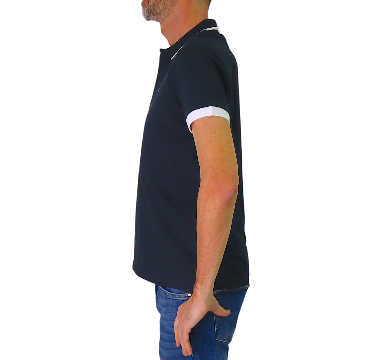 COLMAR polo uomo manica corta cotone 7687 4SH MONDAY 68 BLU estate 2025