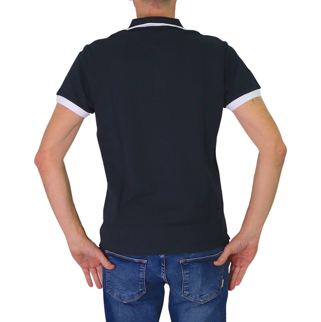 COLMAR polo uomo manica corta cotone 7687 4SH MONDAY 68 BLU estate 2025