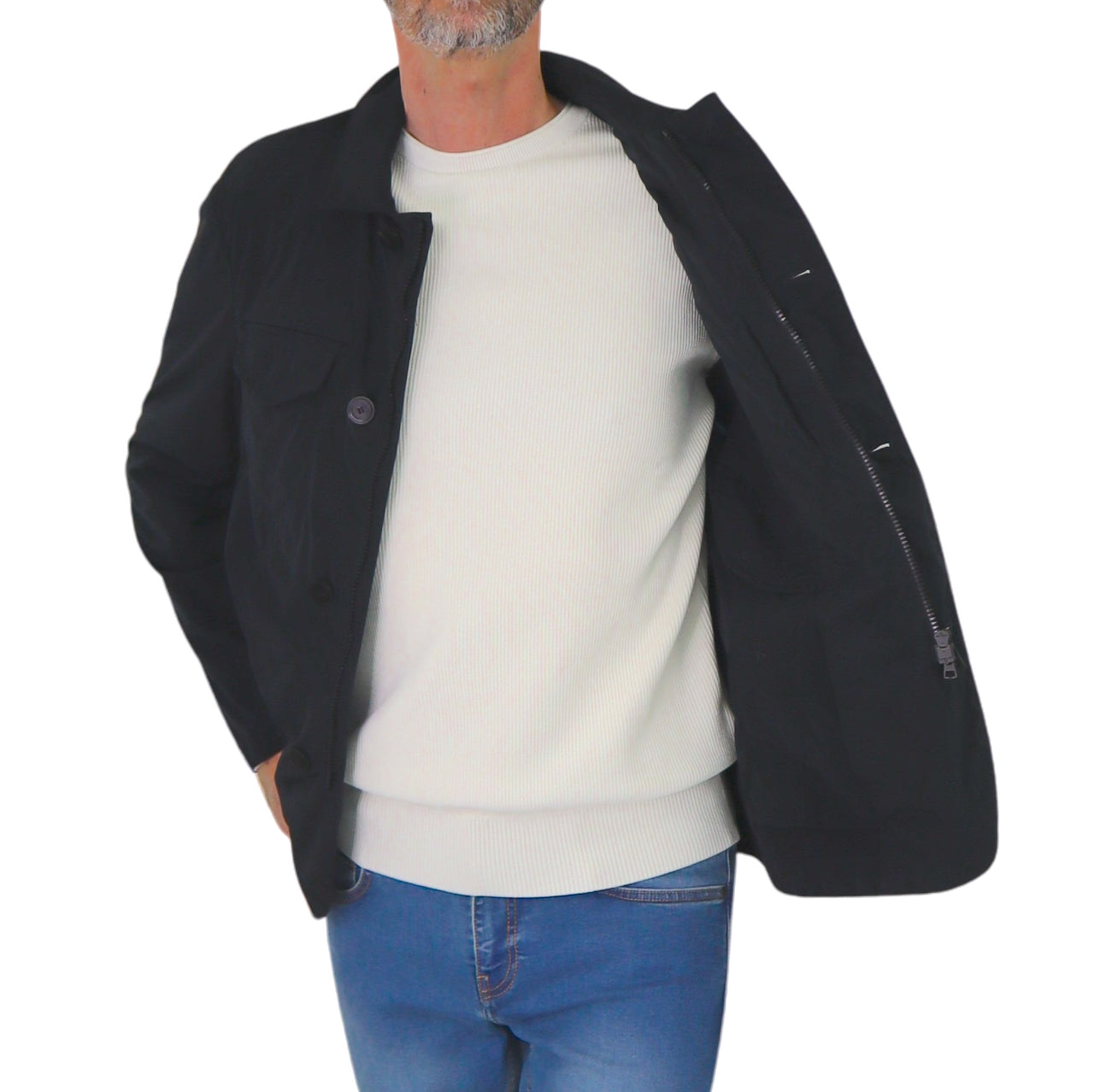 PEUTEREY giubbino uomo blazer HOLLYWOOD BZG 06 PEU510801191924 215 BLU estate 2025