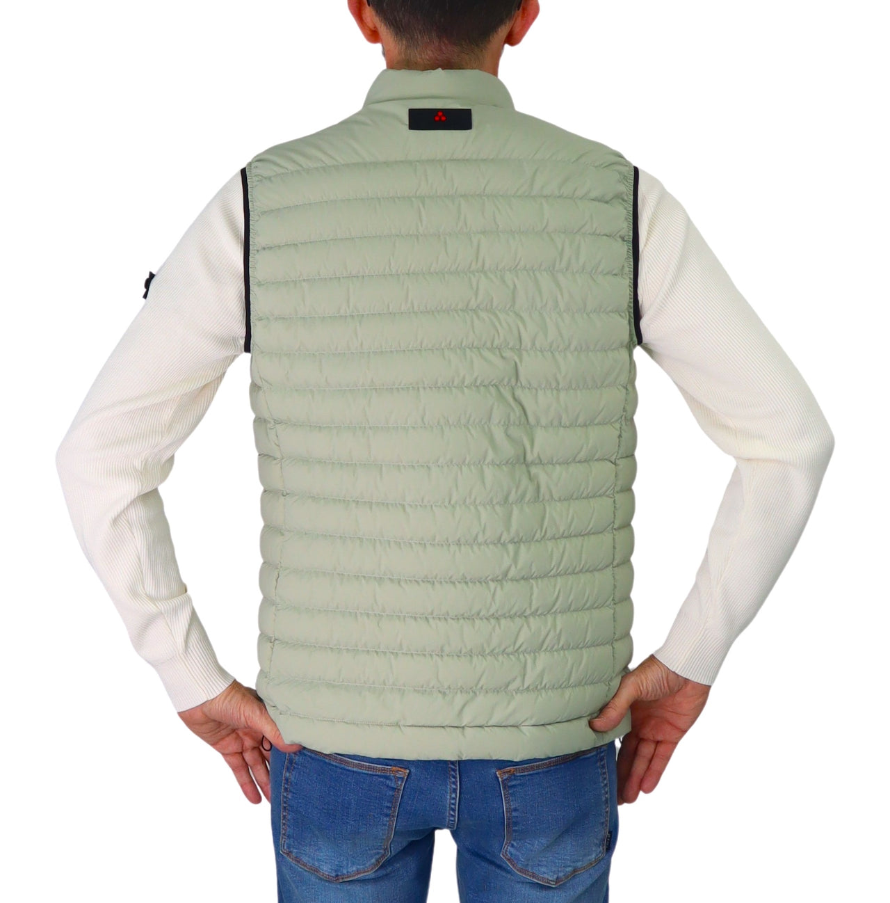 PEUTEREY gilet uomo smanicato piuma MOISE 02 PEU541901181971 640 VERDE SALVIA estate 2025