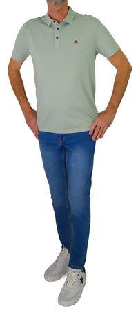 Thumbnail for PEUTEREY polo uomo cotone seta MEZZOLA 02 PEU547199012182 640 VERDE estate 2025