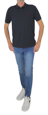 Thumbnail for PEUTEREY polo uomo cotone seta MEZZOLA 02 PEU547199012182 215 BLU estate 2025