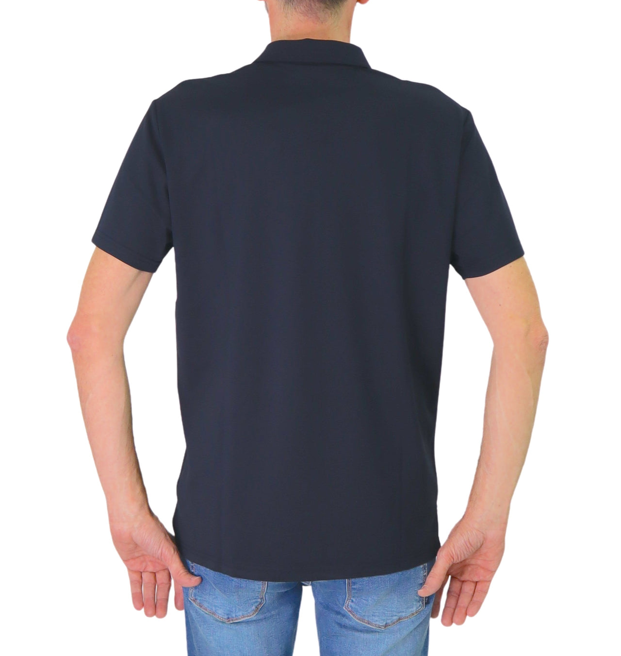 PEUTEREY polo uomo cotone seta MEZZOLA 02 PEU547199012182 215 BLU estate 2025