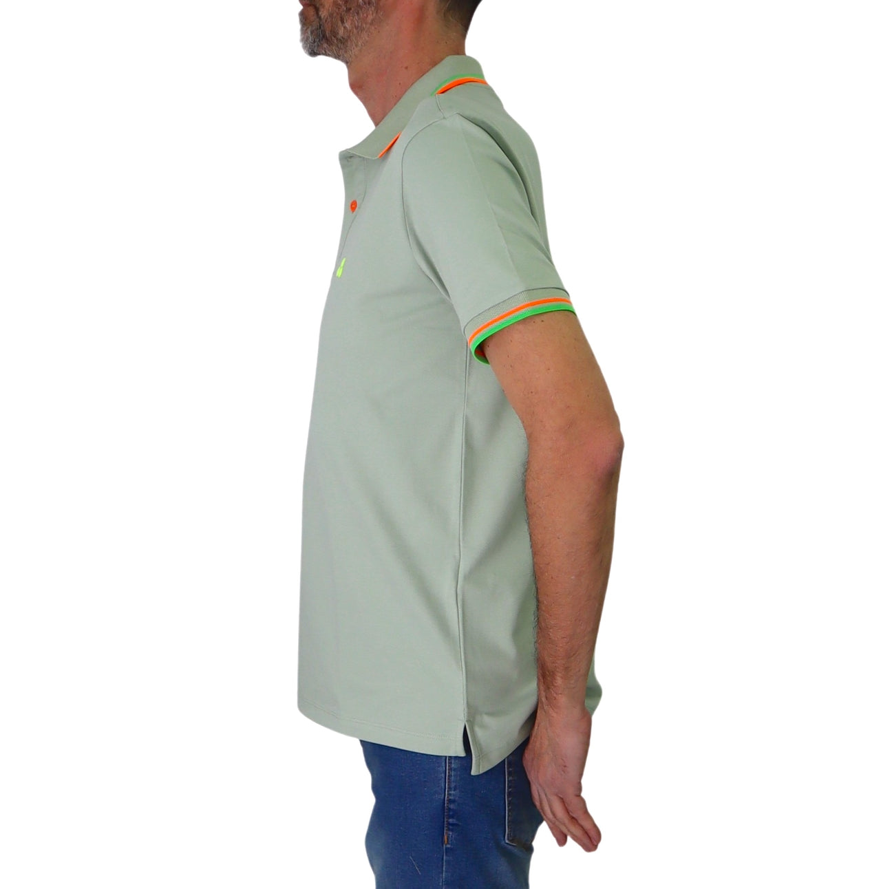 PEUTEREY polo uomo cotone NEW SELANDINA STR 03 PEU546799011991 640 VERDE estate 2025