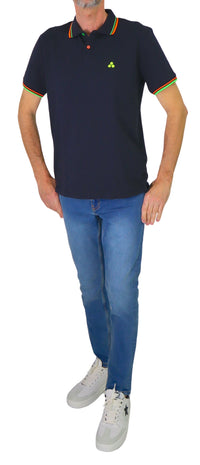 Thumbnail for PEUTEREY polo uomo cotone NEW SELANDINA STR 03 PEU546799011991 215 BLU estate 2025
