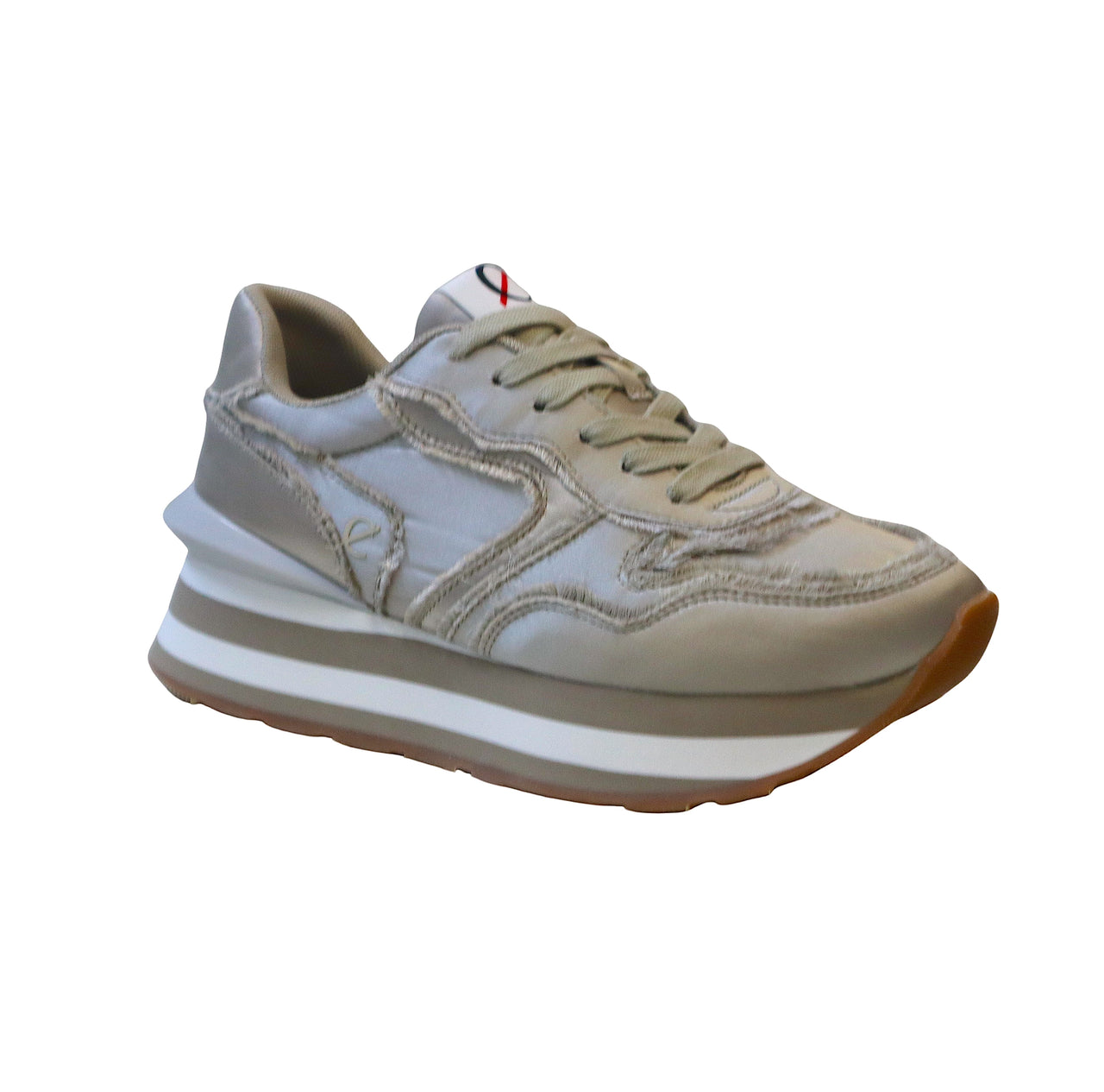 CAFèNOIR scarpe donna sneaker lacci zeppa C1DL9000 W030 BEIGE estate 2025